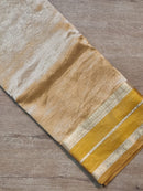 Pure Organza Double Tissue Saree with Katan Silk Border