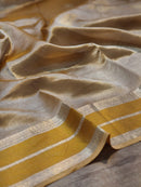 Pure Organza Double Tissue Saree with Katan Silk Border