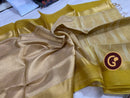 Golden Tissue Tussar Silk Saree