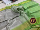 Silver Tissue Tussar Silk Saree