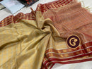 Golden Tissue Tussar Silk Saree