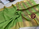 Green Tissue Tussar Silk Saree