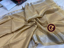 Golden Tissue Tussar Silk Saree