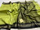 Vidharbha Temple Border Pure Desi Tussar Silk Saree