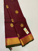 Traditional Vaira Oosi Korvai Kanchipuram Silk Sarees