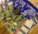 Kalamkari Printed Soft Kanchipuram Silk Sarees