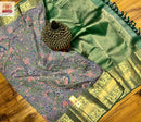 Kalamkari Printed Soft Kanchipuram Silk Sarees