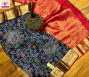 Kalamkari Printed Soft Kanchipuram Silk Sarees