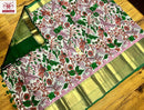 Kalamkari Printed Soft Kanchipuram Silk Sarees