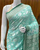 Blue Khaddi Georgette Silk Saree