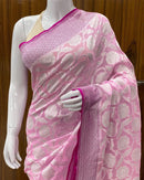 Pink Khaddi Georgette Silk Saree
