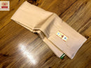 Half White Plain Soft Silk Sarees with Checked Pallu and Checked Blouse