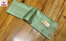 Pastel Green Plain Soft Silk Sarees with Checked Pallu and Checked Blouse