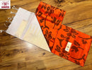 Orange Soft Silk Saree with Unquie Ikkat Weaving Style