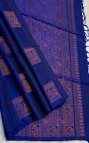 Borderless Soft Silk Sarees with Peacock Butta