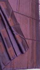 Borderless Soft Silk Sarees with Peacock Butta