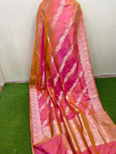 Catalogue - Pure Handloom Banarasi Katan Silk Saree with Kadwa Aada Work