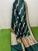 Catalogue - Pure Handloom Banarasi Katan Silk Saree with Kadwa Aada Work