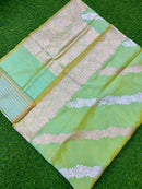 Catalogue - Pure Handloom Banarasi Katan Silk Saree with Kadwa Aada Work