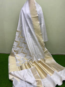 Catalogue - Pure Handloom Banarasi Katan Silk Saree with Kadwa Aada Work