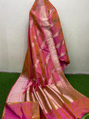 Catalogue - Pure Handloom Banarasi Katan Silk Saree with Kadwa Aada Work