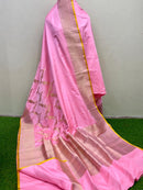Catalogue - Pure Handloom Banarasi Katan Silk Saree with Kadwa Aada Work