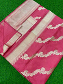 Catalogue - Pure Handloom Banarasi Katan Silk Saree with Kadwa Aada Work