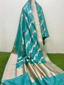 Catalogue - Pure Handloom Banarasi Katan Silk Saree with Kadwa Aada Work