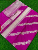 Catalogue - Pure Handloom Banarasi Katan Silk Saree with Kadwa Aada Work