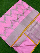 Catalogue - Pure Handloom Banarasi Katan Silk Saree with Kadwa Aada Work