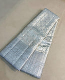 Bridal Kanchipuram Silver Tissue Silk Saree