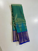 Celebrity Style Actress Rekha -  Pure Gold Zari Handloom Kanchipuram Tissue Silk Saree with Temple Border