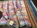 Grey Wrinkle Mysore Crepe Silk 3D Colour Dye