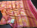 Pink Wrinkle Mysore Crepe Silk 3D Colour Dye