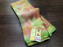 Green Wrinkle Mysore Crepe Silk 3D Colour Dye
