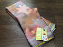 Grey Wrinkle Mysore Crepe Silk 3D Colour Dye
