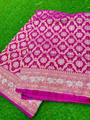Pink Katan Banarasi Silk Saree