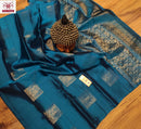 Borderless Soft Silk Sarees Collection With Trendy Peacock Butta