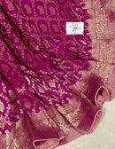 Pink Moonga Crepe Silk Designer Saree