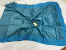 Blue Cutwork Tussar Silk Saree