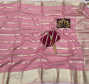 Pink Banarasi Semi Organza Designer Saree