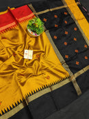 Catalogue - Pure Raw Silk Sarees with Contrast Temple Border