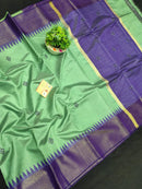 Catalogue - Pure Raw Silk Sarees with Contrast Temple Border