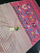 Pure Tussar Silk Saree with Dolabedi Work Pallu & Butta