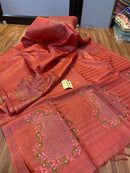 Catalogue - Pure Handloom Tussar Silk Cutwork Sarees