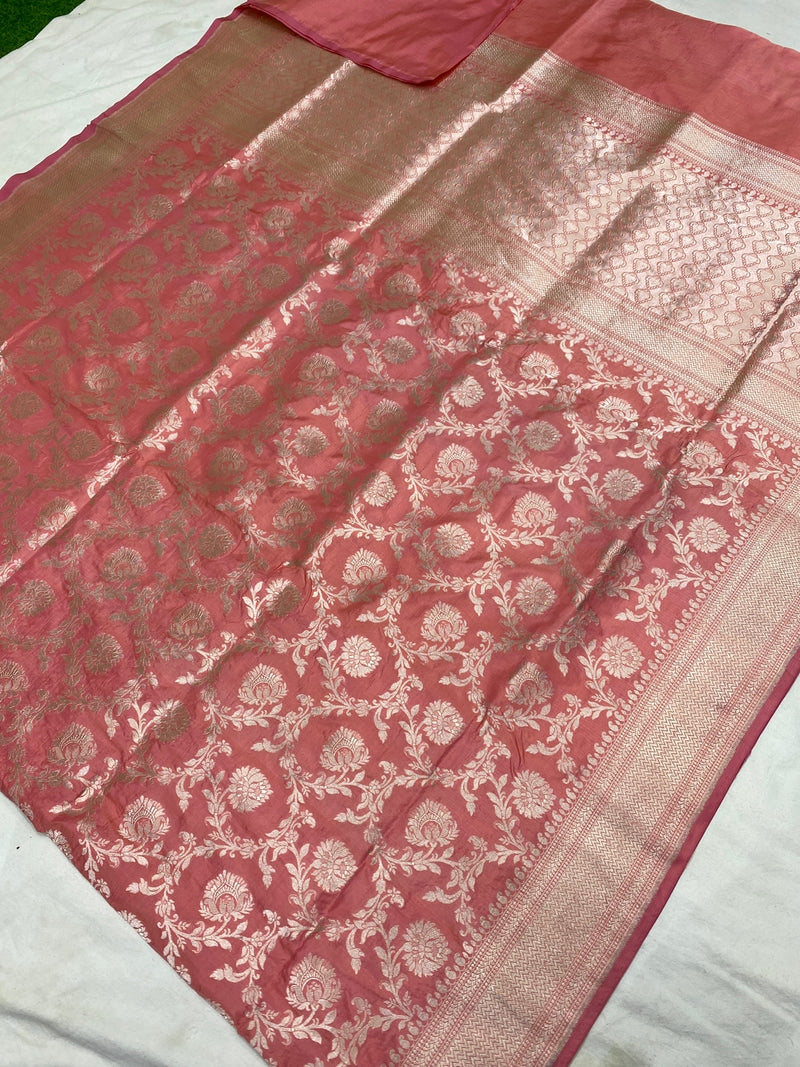 Catalogue - Pure Katan Banarasi Jangla Sarees Collection