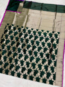 Catalogue - Pure Katan Banarasi Jangla Sarees Collection