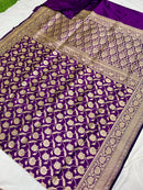 Catalogue - Pure Katan Banarasi Jangla Sarees Collection