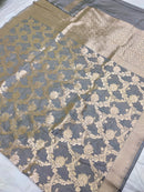 Catalogue - Pure Katan Banarasi Jangla Sarees Collection