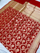 Catalogue - Pure Katan Banarasi Jangla Sarees Collection